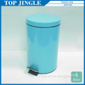 Metal Waste Paper Trash Pedal Can With Plastic Liner